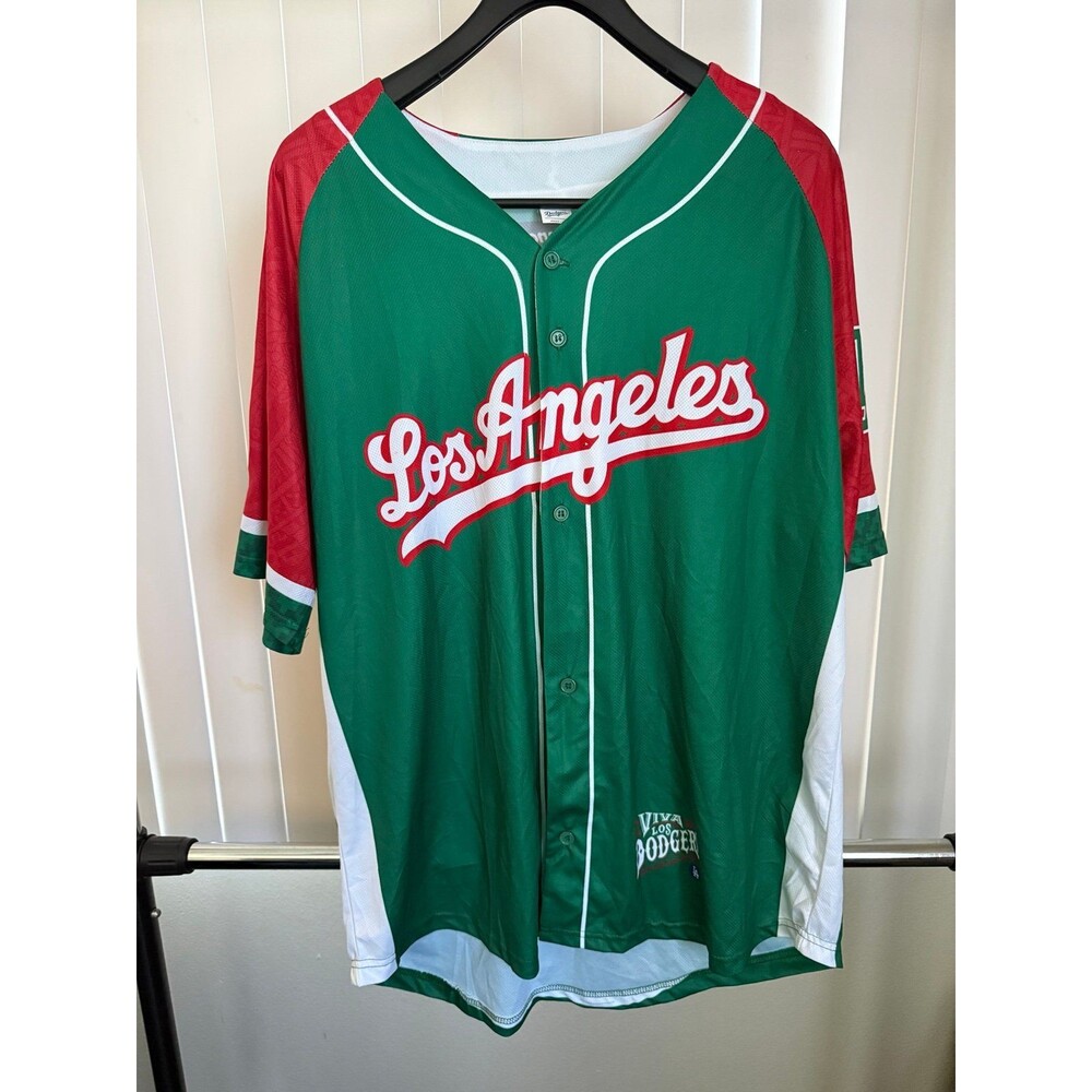Men’s Viva Los Dodgers LA Dodgers Mexican Heritage Night Jersey Size X-Large